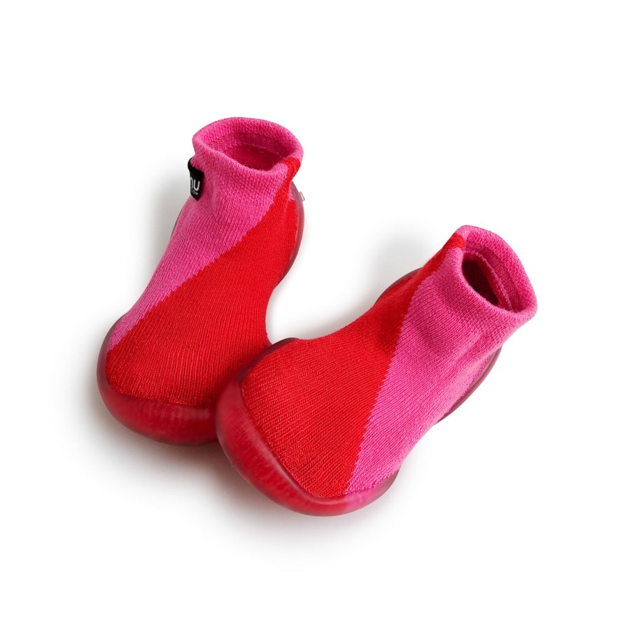 Femme Collégien Chaussons | Rose/Rouge