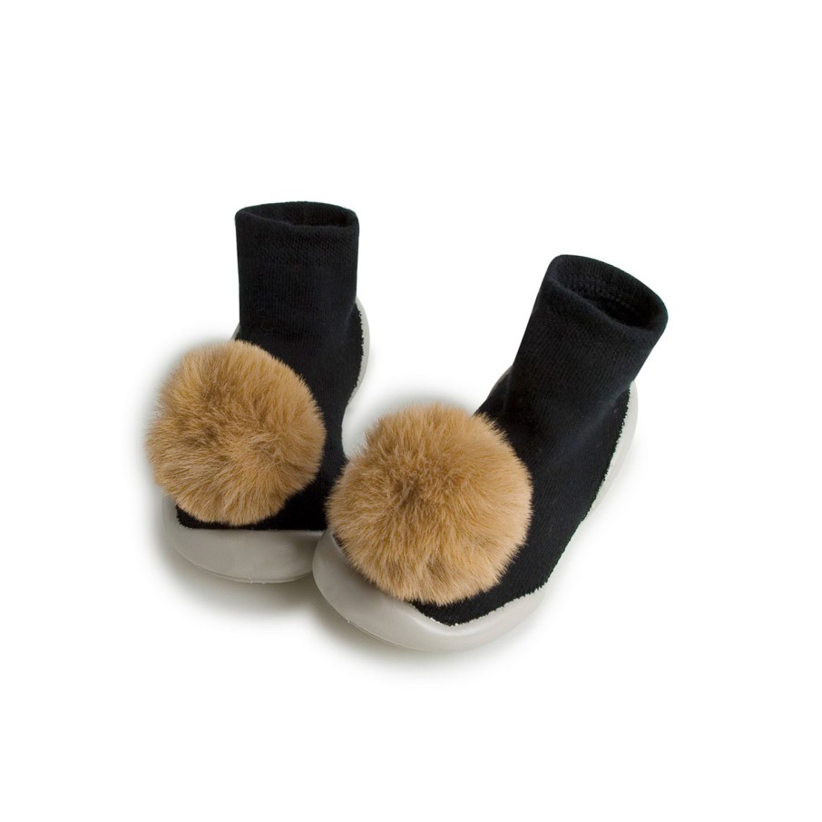 Femme Collégien Chaussons | Pompons Petite Taupe