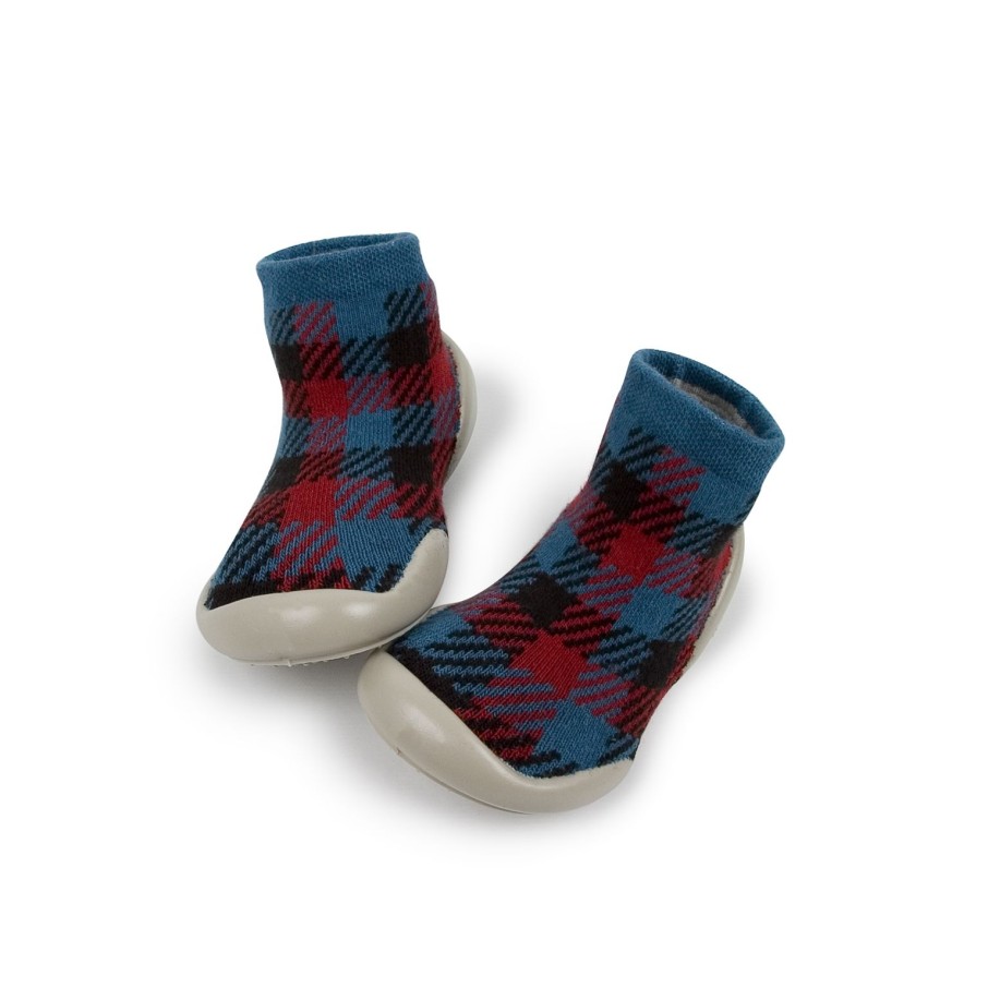 Homme Collégien Chaussons | Tartan